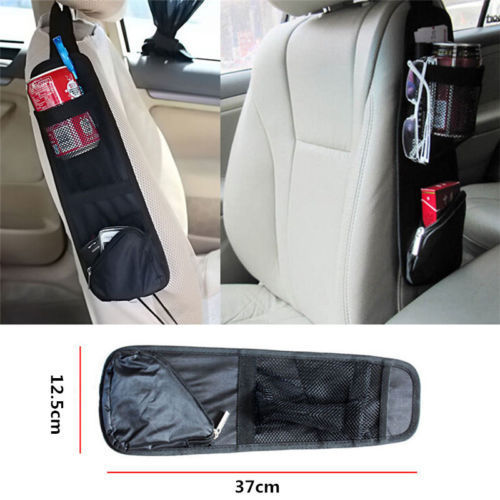 Auto Car Seat Bag SIDE Hanging Storage Bags Mesh Pocket Organizer Hold –