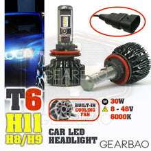Load image into Gallery viewer, Car Headlight-TURBO LED T6 [H11/H8/H9]-Hi/Lo Beam 30W EMC 8-48V 6000K