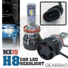 Load image into Gallery viewer, Car Headlight-MX15 H8 Car LED Headlight Driving Light Bulbs Hi/Lo Beam White 6000K