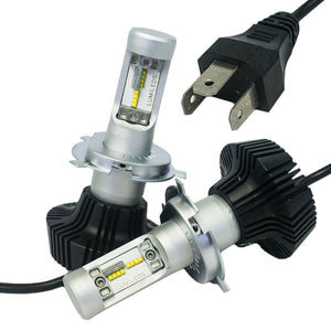 Car Headlight-LUXEON ZES-H4-Car LED Headlight Kit-4000LM 6500K