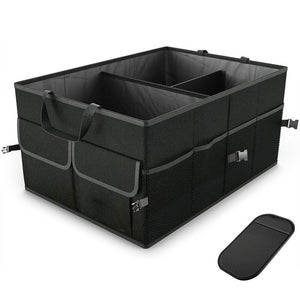 Black Trunk Cargo Organizer Folding Caddy Storage Collapse Bag Bin for Car Truck SUV Useful Storage Box Multipurpose