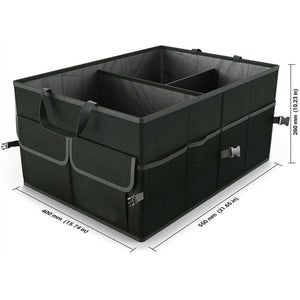 Black Trunk Cargo Organizer Folding Caddy Storage Collapse Bag Bin for Car Truck SUV Useful Storage Box Multipurpose