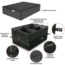 Load image into Gallery viewer, Black Trunk Cargo Organizer Folding Caddy Storage Collapse Bag Bin for Car Truck SUV Useful Storage Box Multipurpose