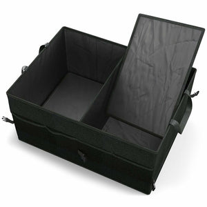 Black Trunk Cargo Organizer Folding Caddy Storage Collapse Bag Bin for Car Truck SUV Useful Storage Box Multipurpose