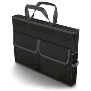 Black Trunk Cargo Organizer Folding Caddy Storage Collapse Bag Bin for Car Truck SUV Useful Storage Box Multipurpose