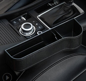 Car Seat Slit Gap Storage Boxes Catcher Box Pocket Organizer Phone Cup Holder